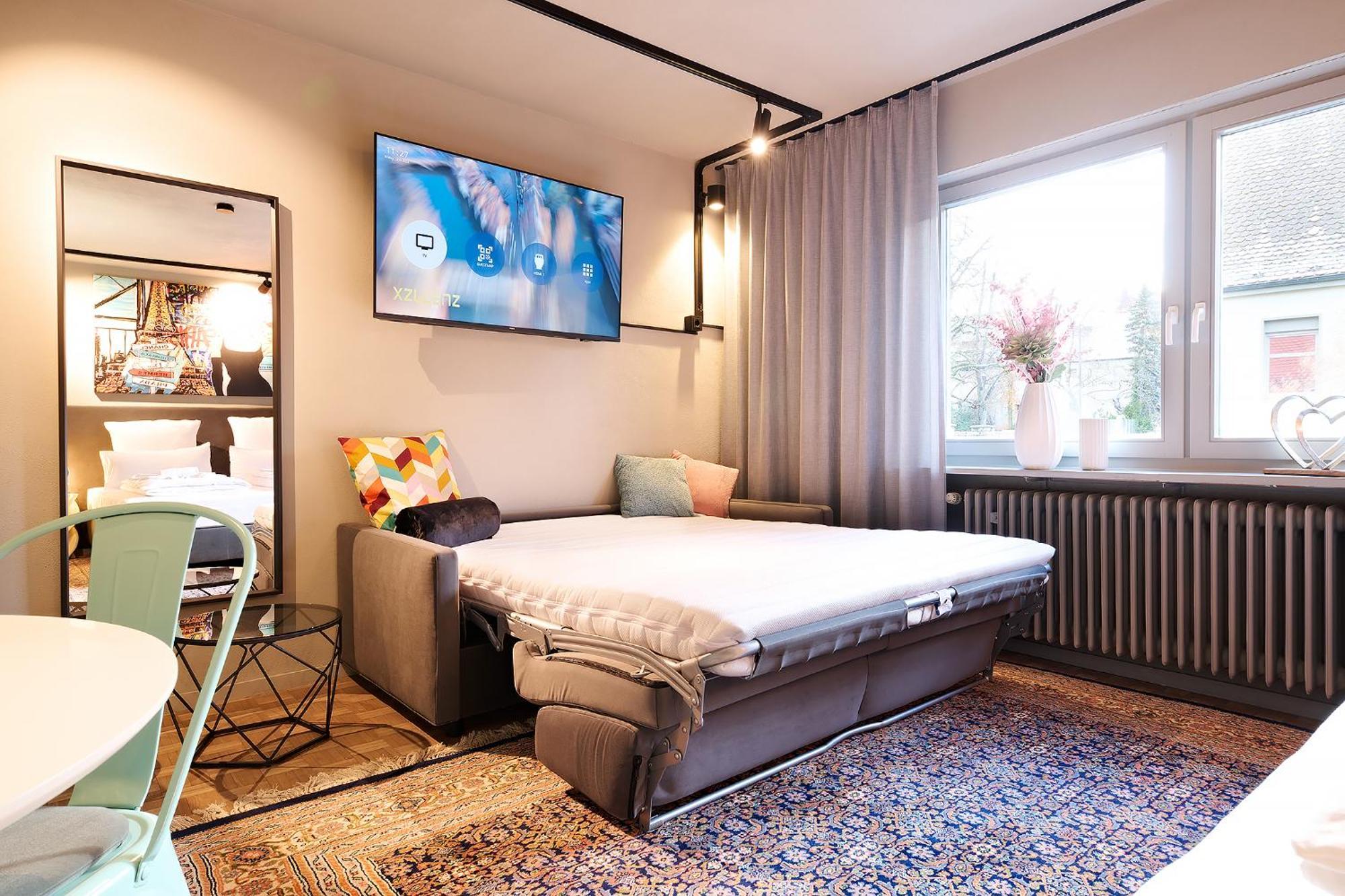 Xzllenz Kueche Bad S-Bahn Parken Smart-Tv Wellbeing Apartment Neunkirchen am Sand Room photo
